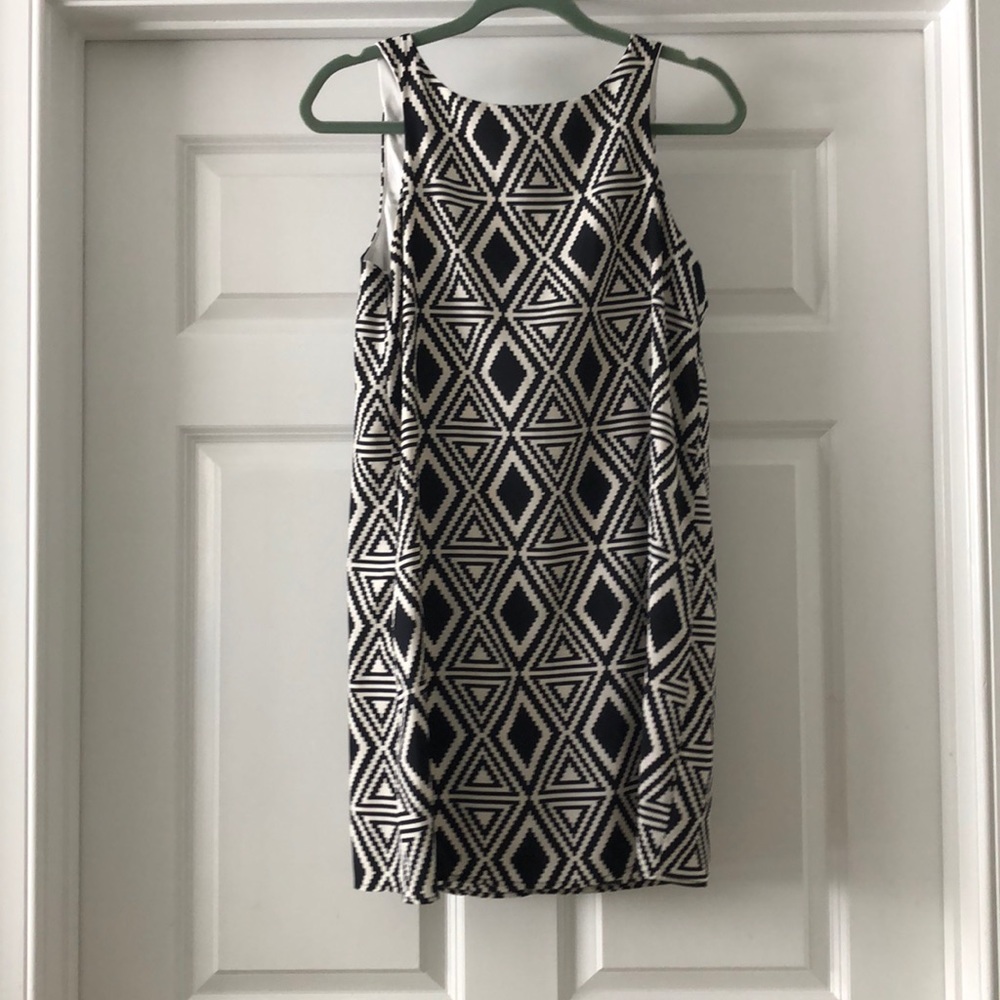 Black and White Shift Dress